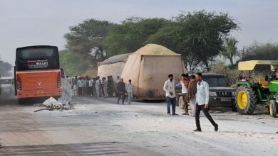 हनुमानगढ़ जिले में भीषण सडक़ हादसा, पांच की मौके पर मौत, एक दर्जन से अधिक घायल