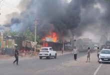 नागौर में सुबह-सुबह धधका मोटर गैराज: आग की लपटों में समाईं कई गाड़ियां, बड़ा हादसा टला