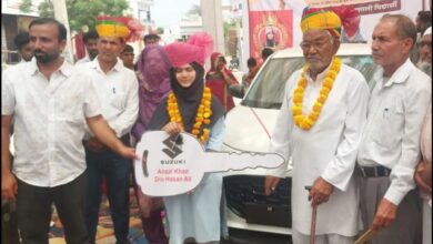 सीकर में दसवीं की छात्रा ऐंजल खान लाई 95 फीसदी अंक, भामाशाह आदिल ने गिफ्ट की 7 लाख की कार