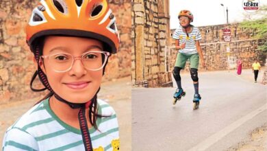 Chittorgarh: नन्ही बिटिया का पराक्रम, स्केट्स से 9 साल की आराध्या ने फतह किया चित्तौड़गढ़ दुर्ग, हर कोई रह गया दंग