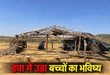वादों के ‘टीले’ पर सरिस्का विस्थापितों बच्चों का बचपन, हवा में उड़ गई स्कूल की झोपड़ी…