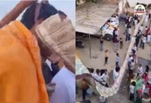 सरपंच की शादी में दो करोड़ रुपए की माला बनी चर्चा का विषय, वायरल हुआ वीडियो