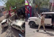 Rajasthan News : बेखौफ बदमाशों ने पुलिस पर तानी पिस्टल, ‘खाकी’ ने फिल्मी स्टाइल में SUV का पीछाकर एक को दबोचा