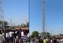 प्रेमी से शादी करवा दो, गांव में 150 फीट टॉवर पर चढ़ी युवती, 5 घंटे चला हाई वोल्टेज ड्रामा